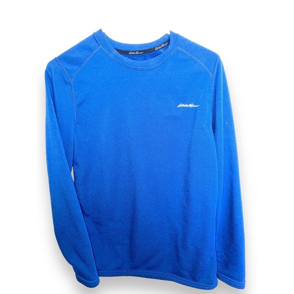 Eddie Bauer Sport Logo Crewneck Sweatshirt Blue Mens Small - Picture 2 of 6